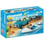 Brinquedo Playmobil Surfista com Pickup e Lancha 6864