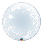 Bubble Decorativo - 24 Polegadas - Estrelas Elegantes - Qualatex