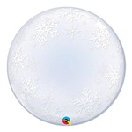Bubble Decorativo 24 Polegadas - Flocos de Neve - Qualatex