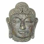 Buda Face Resina Decoração Olhos Abertos