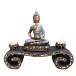 Buda Hindu Chakras Aparador Incensário Castiçal Vela Espelho