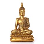 Buda Hindu G Ouro Velho em Resina - Arte Retrô