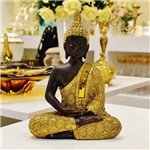 Buddha Decorativo Dourado de Resina - 56379