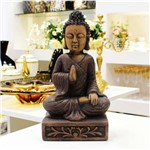 Buddha Grande Decorativo de Resina Amarronzado - 56373