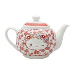 Bule de Chá em Cerâmica Branco Hello Kitty Urban
