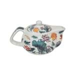 Bule para Chá em Porcelana Multiart Flor Peixes 300ml