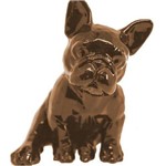 Bulldogue Francês Geométrico, Sentado - Bronze