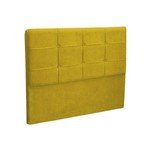 Cabeceira Casal Cama Box 140 Cm London Amarelo - Js Móveis