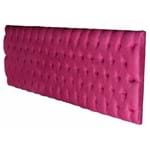 Cabeceira Painel Roma King 195x60 Suede Rosa Pink