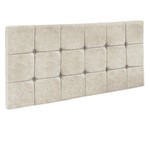 Cabeceira Painel Sleep para Cama Box Casal 1,40 M Suede Bege 1301 - D'Rossi