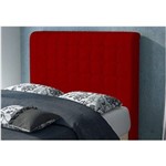 Cabeceira para Cama Casal Box 1,95 Cm Califórnia Suede Vermelho - JS Móveis