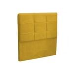 Cabeceira Solteiro Cama Box 90 Cm London Amarelo - Js Móveis