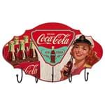 Cabideiro de Parede Coca-Cola MDF 6-Pack Sign Brown Lady Colorido - Urban