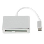 Cabo Adaptador USB-c 3.1 Tipo C Leitor Cartão Sdxc Tf Cf Microsd 3in1