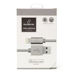 Cabo Lightning USB Premium Goldentec Mfi Space Gray - 1 Metro