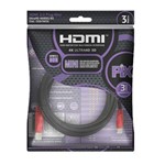 Cabo Mini HDMI para HDMI 3 Metros 2.0 UltraHD 4K 3D 19 Pinos PIX Chip Sce – 018-940