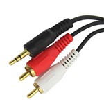 Cabo P2 Stereo + 2 Rca 3 Mts