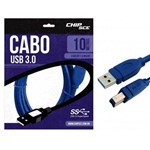 Cabo USB 3.0 a Macho X B Macho 10 Metros Chip Sce 018-7734