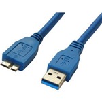 Cabo USB 3.0 P/ HD Externo 50 Cm Azul - C