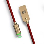 Cabo USB Lighting Essex Powerglide 1,2m Fast Charger 2.4a Vermelho