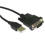 Cabo USB Serial para Impressora 1,2M Macho Preto | RS232 FCA-6 2157