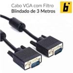 Cabo Vga Blindado com Filtro 3 Metros