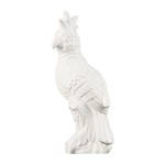 Cacatua Decorativa Branca em Cerâmica 9504 Mart