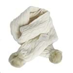 Cachecol Lã Baby & Child Tricot Off White