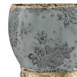 Cachepot de Cerâmica Azul Qing Pequeno 7409 Mart
