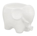 Cachepot de Cerâmica Branco Elefante 8620 Mart