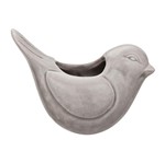 Cachepot de Cerâmica Cinza Pássaro Delicate 8730 Mart