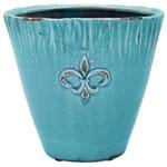Cachepot de Cerâmica Liz Azul I
