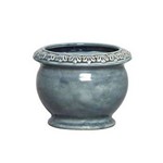 Cachepot Pequeno Cerâmica - Luxo Azul Lavado