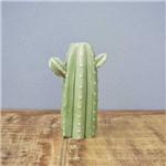 Cactus Mini Saguaro Decorativo em Cerâmica - 17x10,5 Cm - Cor Verde - 41173