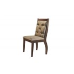 Cadeira Agata 100% MDF (Kit com 2 Cadeiras) - Móveis Rufato - Café/Animale Chocolate - Móveis Bom de Preço -
