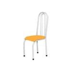 Cadeira Alta 0.123 Anatômica Branco/laranja - Marcheli