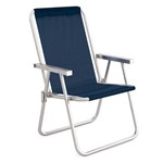 Cadeira Alta Conforto Alumínio Sannet Azul