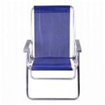 Cadeira Alumínio Conforto Azul Havan Mor 2551