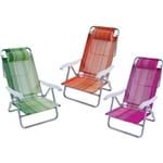 Cadeira Alumínio Reclinável Sol de Verão Boreal 5 Posições