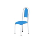 Cadeira Anatômica 0.122 Estofada Branco/azul - Marcheli