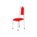 Cadeira Anatômica 0.122 Estofada Branco/vermelho - Marcheli
