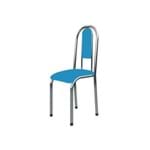 Cadeira Anatômica 0.122 Estofada Cromado/azul - Marcheli