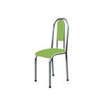 Cadeira Anatômica 0.122 Estofada Cromado/verde - Marcheli