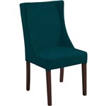 Cadeira Antonia T1101 Cetim Verde Daf Azul Esverdeado