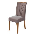 Cadeira Apogeu Velvet Rosê - Rovere Naturale