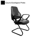 Cadeira Atendimento em S 559 em Couro Ecológico Firenze 754344
