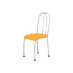 Cadeira Baixa 0.104 Anatômica Branco/laranja - Marcheli