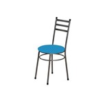 Cadeira Baixa 0.135 Redonda Craqueado/azul - Marcheli