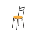 Cadeira Baixa 0.135 Redonda Craqueado/laranja - Marcheli