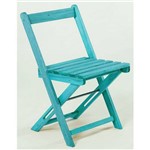 Cadeira Boteco Azul Mão e Formão